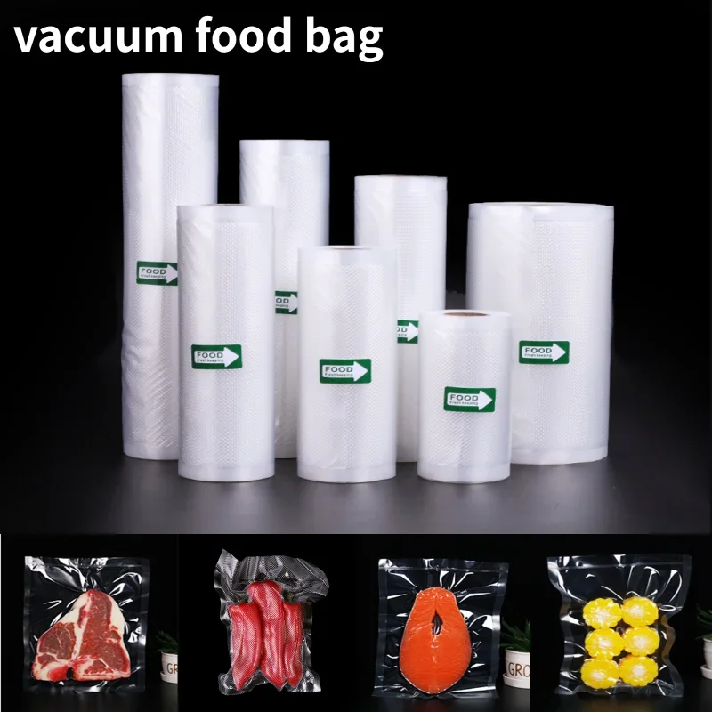 

Вакуумный упаковщик для пищевых продуктов, прозрачная упаковка для сохранения свежести продуктов, многоразовые аксессуары, 5 м
