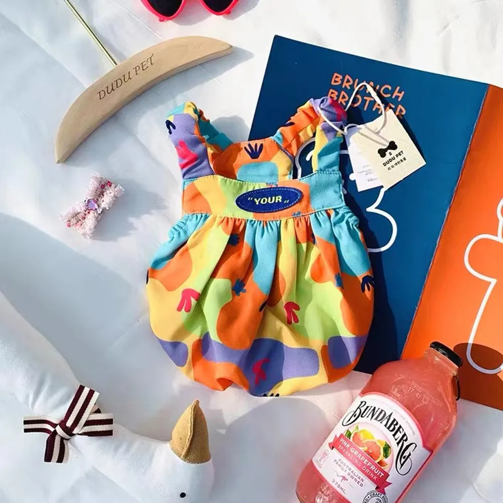 Одежда для домашних животных юбка маленьких собак пальто кошек летняя Милая