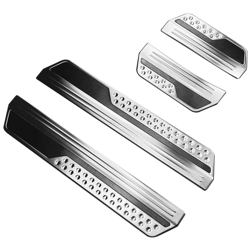 Door Sill Scuff Plate Guard Protector Cover Trim For Honda Vezel HR-V E:HEV 21-22 Exterior Outer Welcome Pedal B Parts