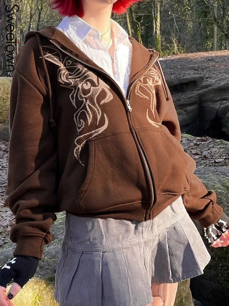 

Женская толстовка с капюшоном и принтом бабочки, на осень/зиму