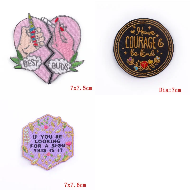 Металлические нашивки для одежды в ассортименте