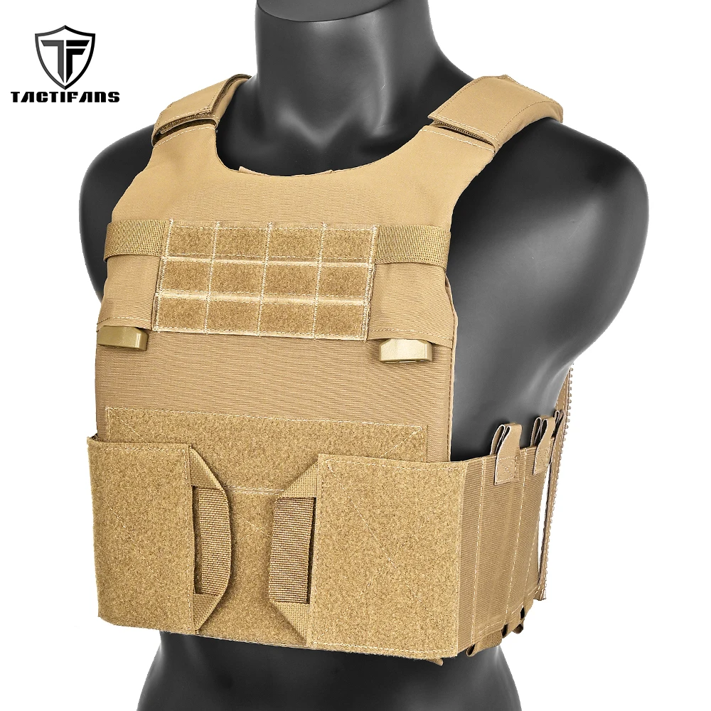 Tactical LV119 Overt Medium Plate Carrier Complete Set Front Rear Plate Bag Elastic Cummerbund Placard QD Buckle Hunting Vest