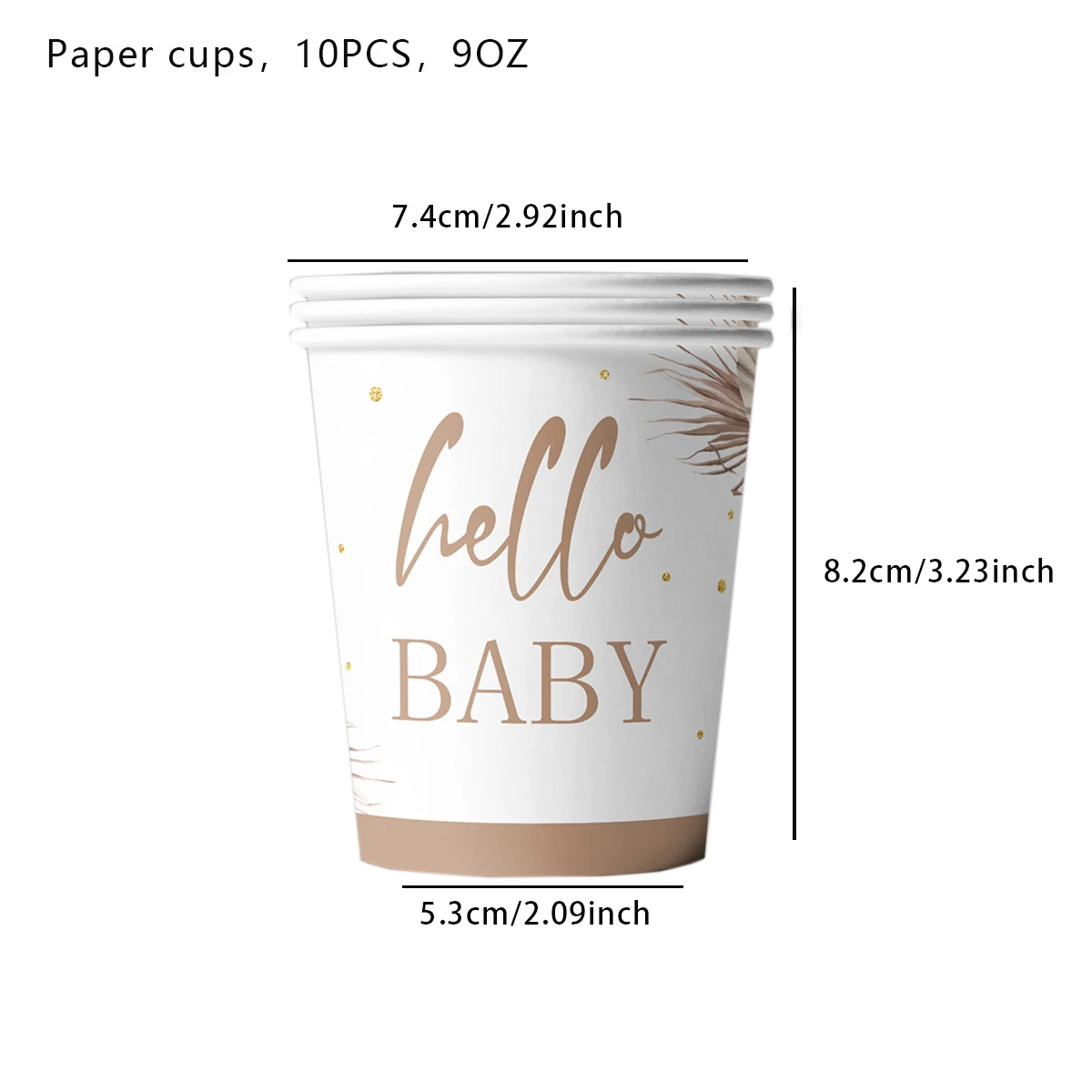 Фото kit Kids Birthday Party Balloons Hello Baby Boy Girl DIY Cake Topper Paper Tableware 1st Birthday Party Baby Shower Decorations №2