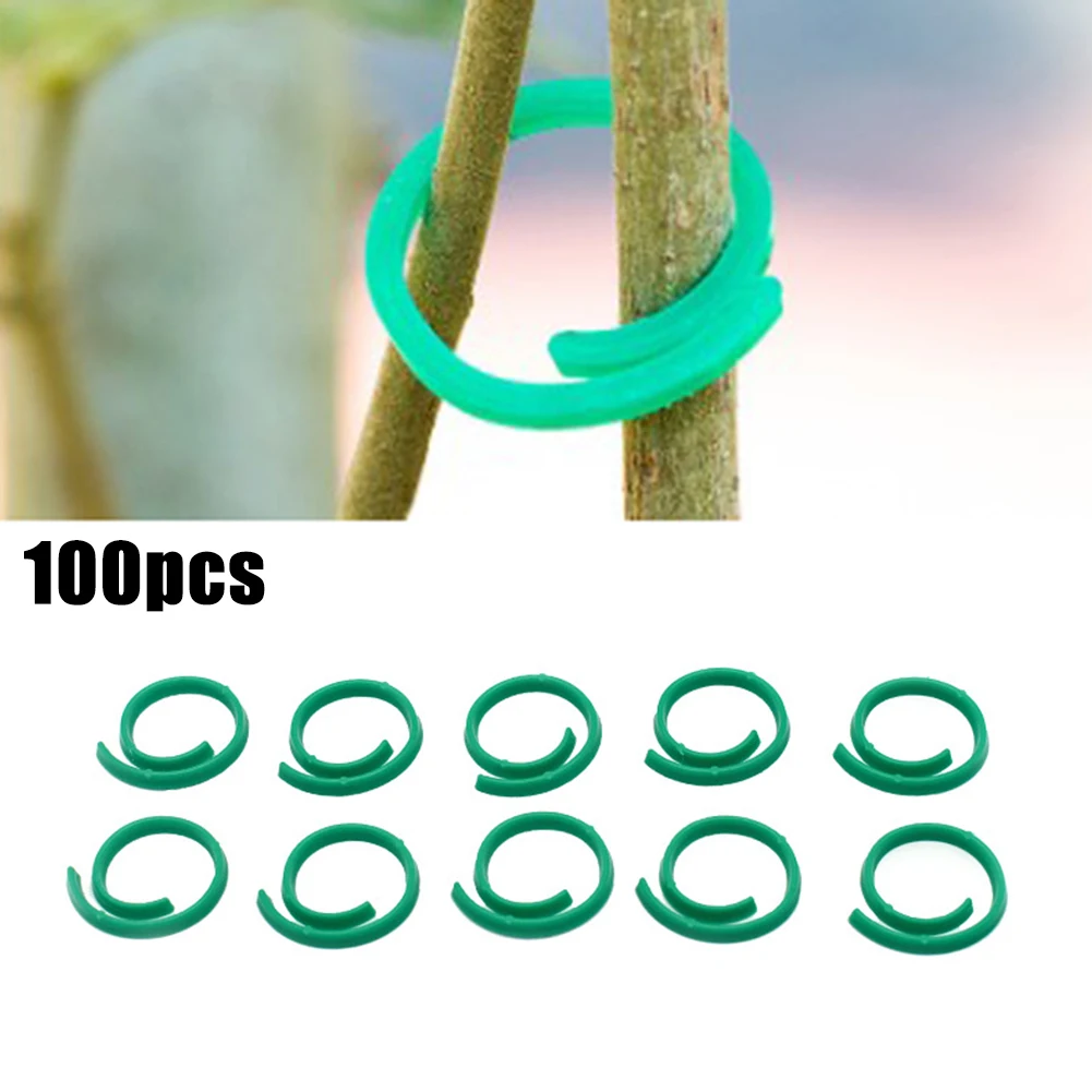 100PCS Garden Plant Clips Support Ties Vine Clip Vegetables Flower Fruit Climbing Plants Tied Clip Garden Tool