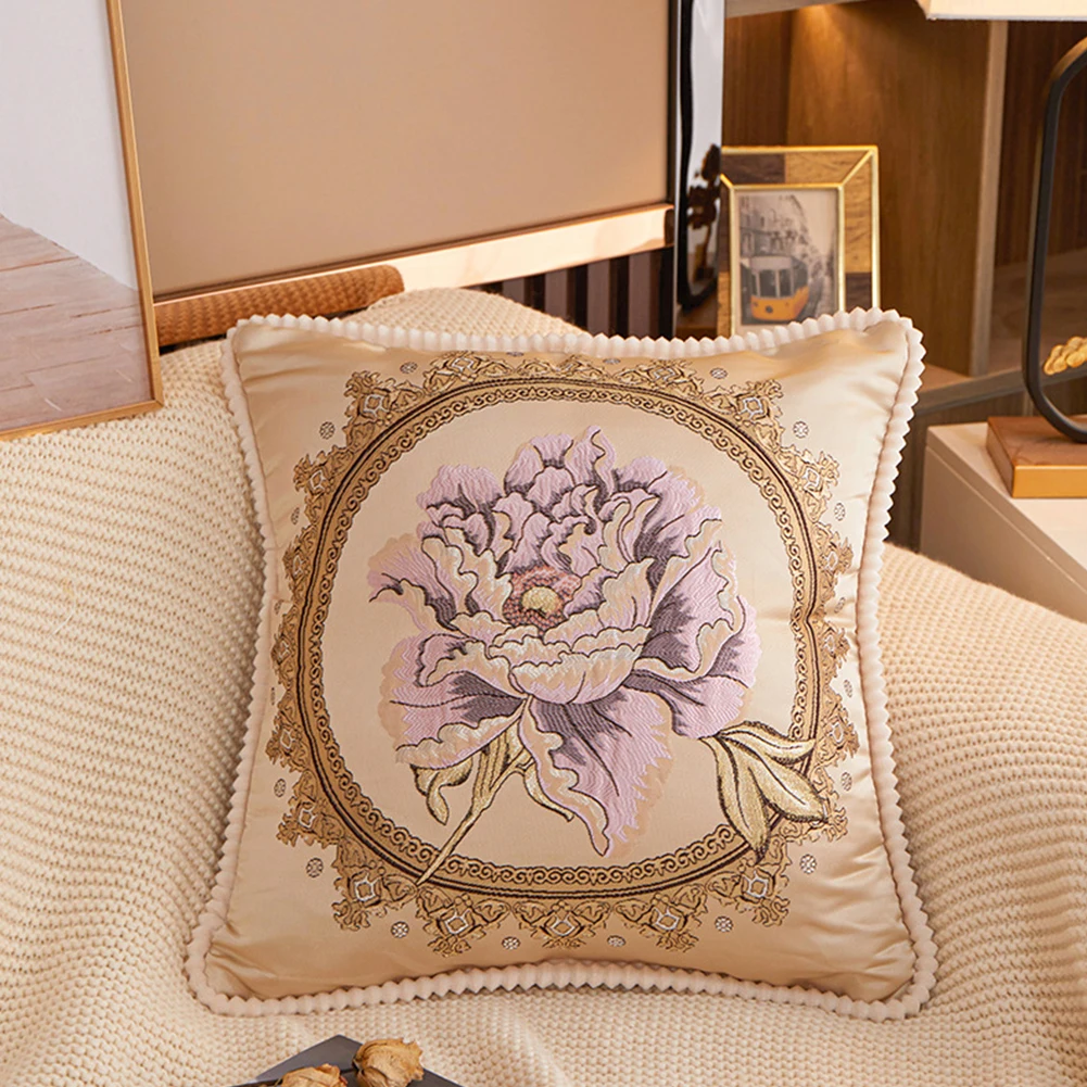 

Luxury European Pillows Case Cover For Sofa Cushions 48x48 Floral Designer Covers Velvet Decorative Modern Hot Sale
