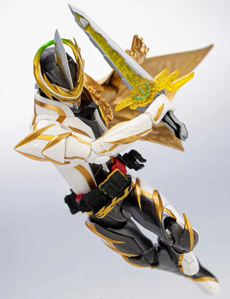Фото Kamen Rider SABER, Holy Blade, SHF, Espada, Aladdin, Thunder Sword Yellow Thunder Фигурка Коллекция моделей Игрушка Gif Bandai Instock №3