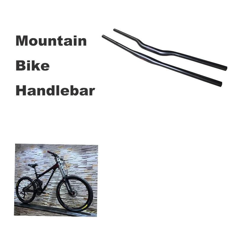 

T800 Carbon Cloth Bicycle Handlebars Mountain Bike 22.2mm 600-780mm Straight Handlebars UD Bend Handlebars Matte For 31.8mm Stem