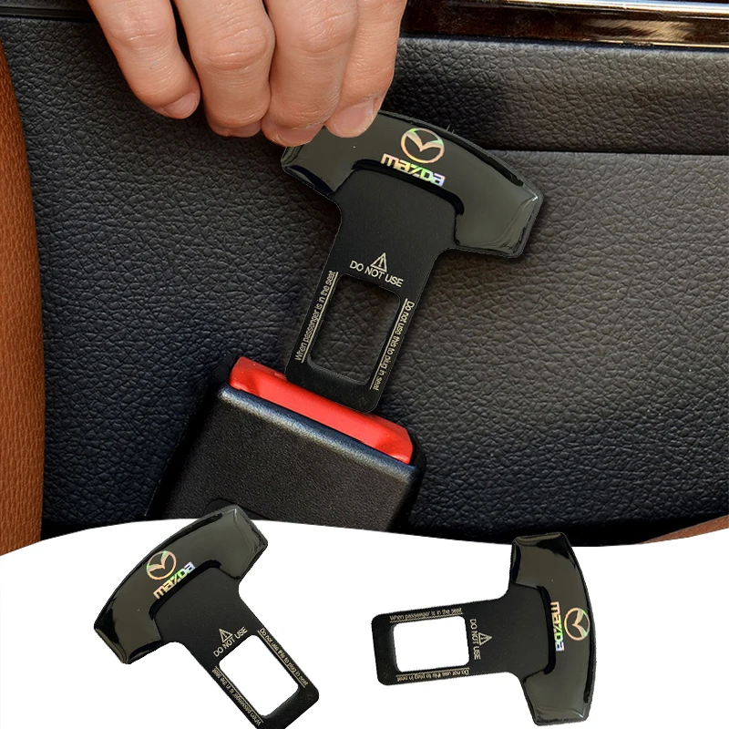 

1/2Pcs Safety Belt Buckles Car Seat Alarm Canceler Stopper For Mazda CX5 CX3 CX9 CX7 CX6 3 5 6 8 Protege Axela RX7 MX5 Atenza