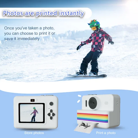 Детская фотокамера с мини-принтером Polaroid