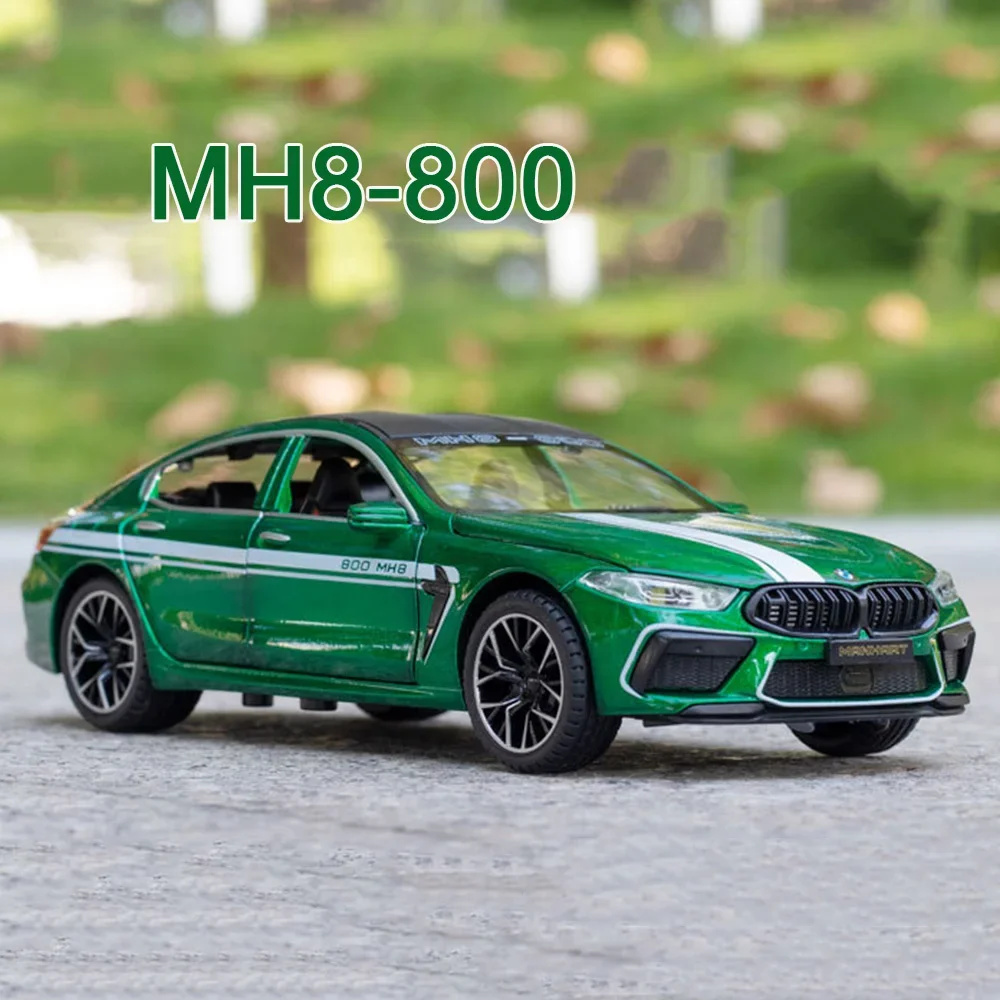 1:24 BMW M8 MH8-800 игрушки миниатюрные автомобили литые под давлением модели из сплава