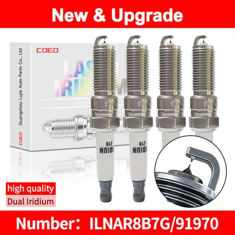 Для NGK двойных иридиевых свечей зажигания ILNAR8B7G 91970 для MG GS HS ZS MG5 MG6 GT RX5 CHEVROLET CRUZE MALIBU FORD C-MAX FIESTA FOCUS