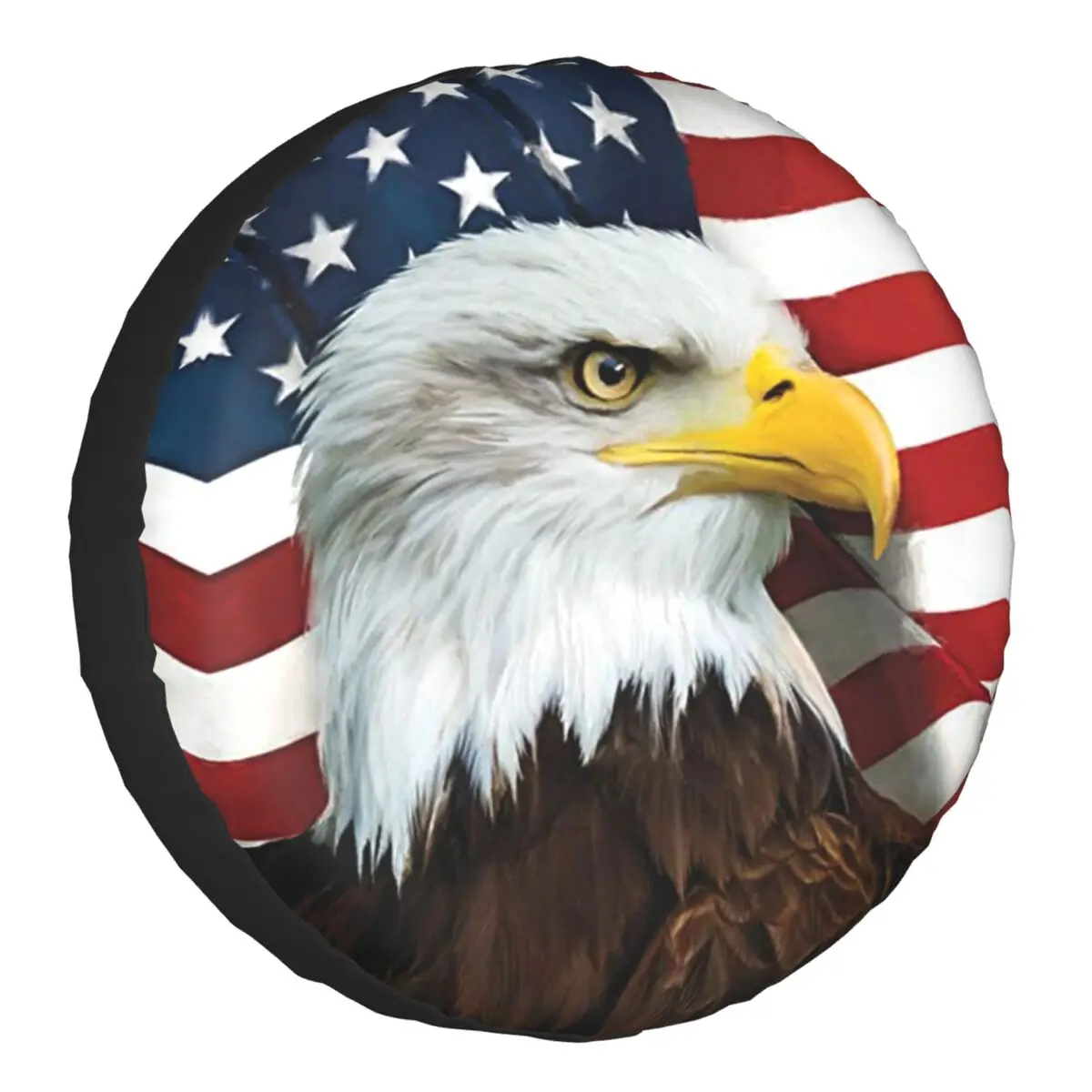 

Американский Орлан патриотический Садовый флаг США запасная крышка для шин сумка для Suzuki Mitsubish автомобильные колеса 14 "15" 16 & q