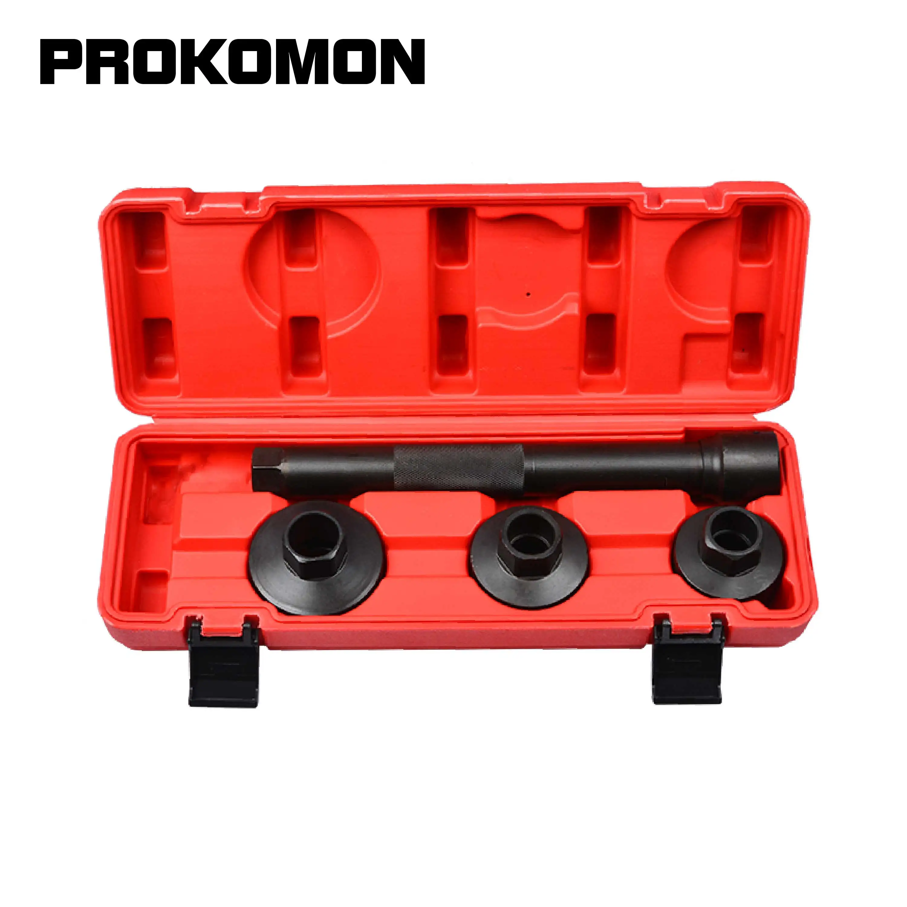 

Prokomon 4PC 30-45mm Track Rod End Axial Joint Removal Tool Automotive steering rack knuckle tie Remover Installer Tool Kit