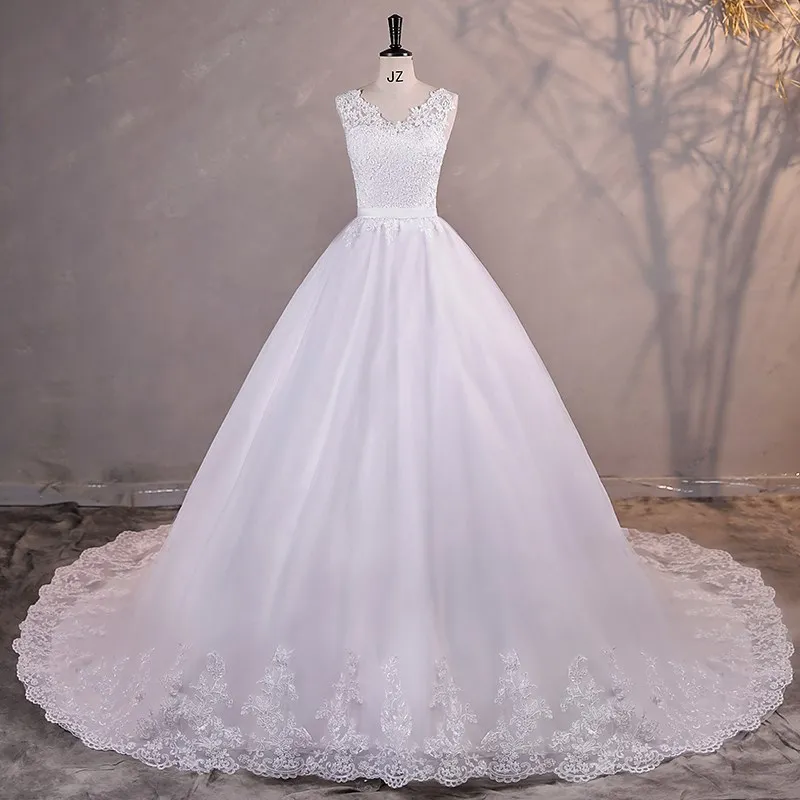 

Платье свадебное с V-образным вырезом, без рукавов, с поясом