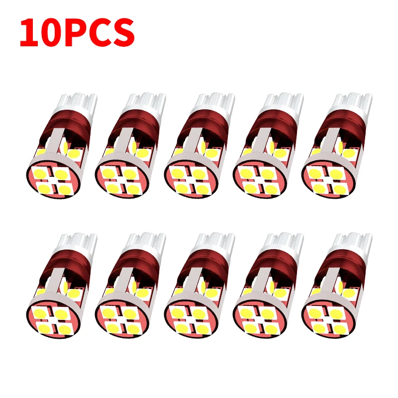 4 шт. Автомобильные светодиодные лампы T10 W5W 168 192 12SMD 12-24 В