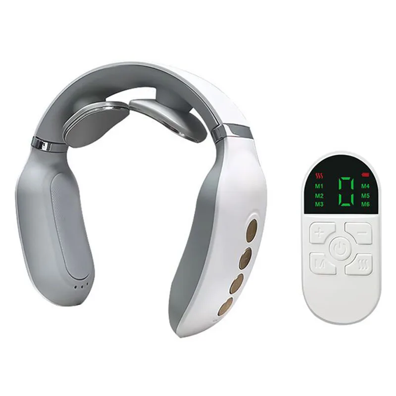 

Электрический массажер для шеи и спины, инструмент для облегчения боли при нагреве и импульсной терапии