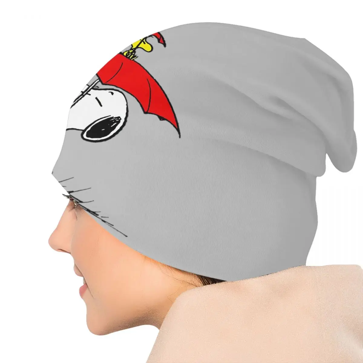 Пользовательские S-Snoopys зонтик для собак Skullies шапочки шапки унисекс зимняя теплая