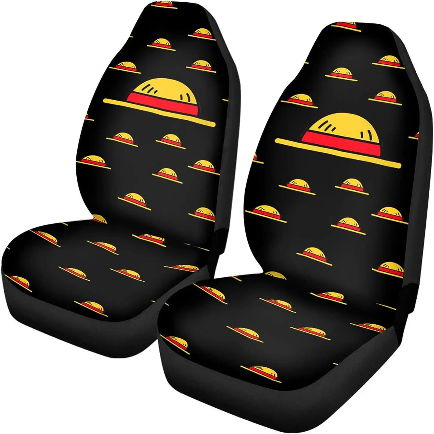 

Чехлы на передние сиденья автомобиля Luffy Hat с принтом аниме, 2 шт., защитные чехлы на сиденья, подходит для большинства автомобилей, седанов, грузовиков, внедорожников