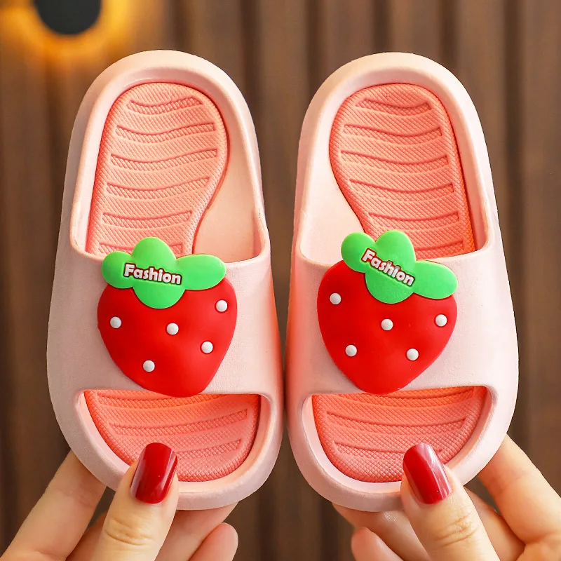 

Children ShoesChildren's Slippers Toddlers Little Boys Girls Cute Fruit Slides Sandals Non Slip Beach Pool Shoes Baby Pantuflas