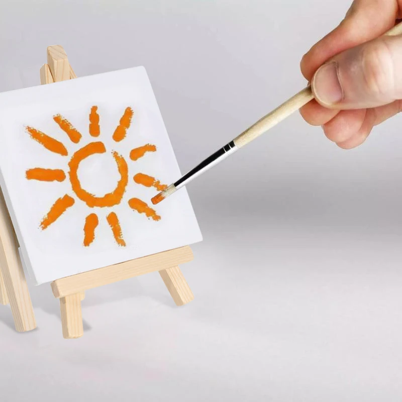 Набор Из 12 5-дюймовых Мини-мольбертов Для Художников + 3-дюймовый Мини-холст