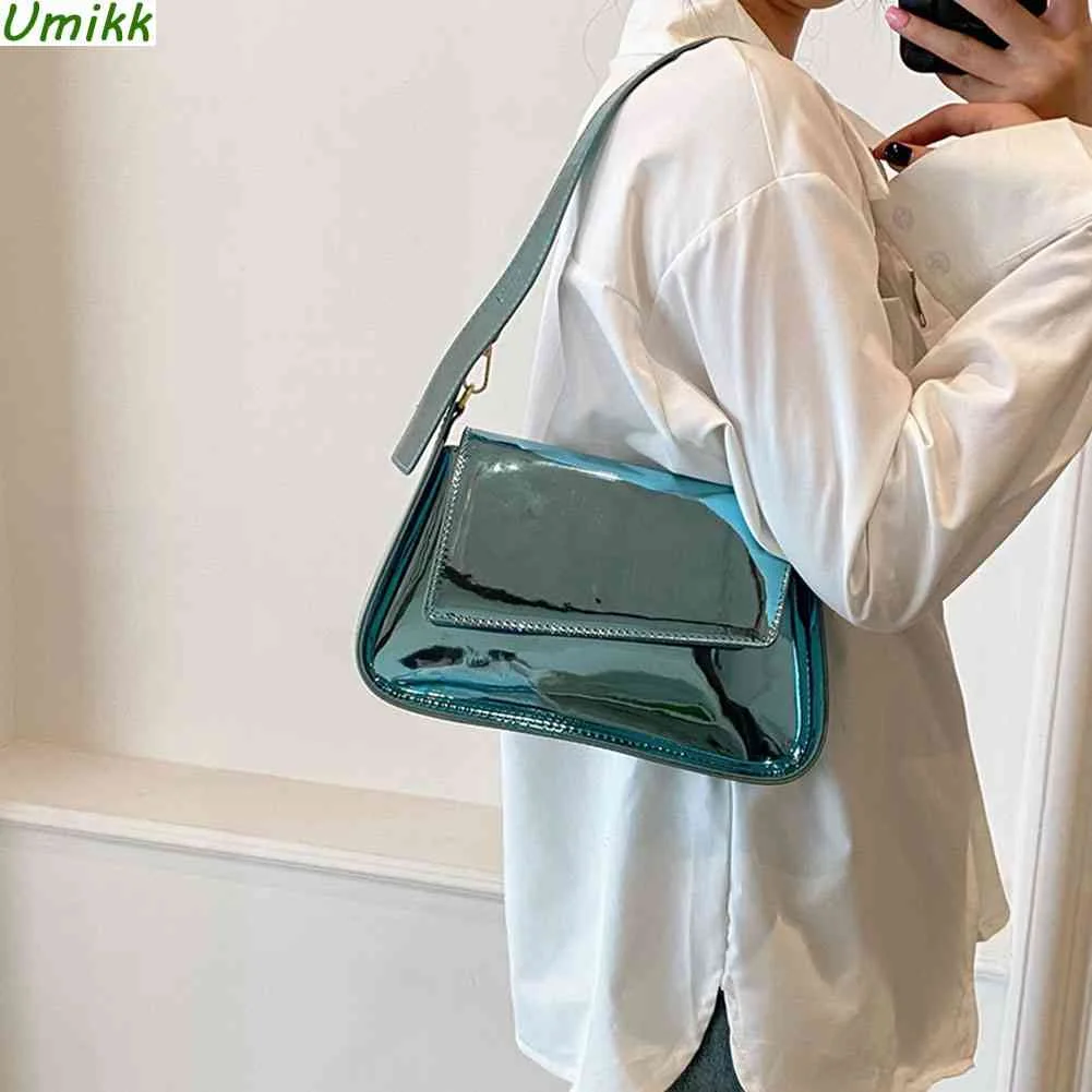 

Женская вечерняя сумка, яркие Дорожные Сумки из искусственной кожи, модная повседневная портативная Изысканная однотонная женская сумка