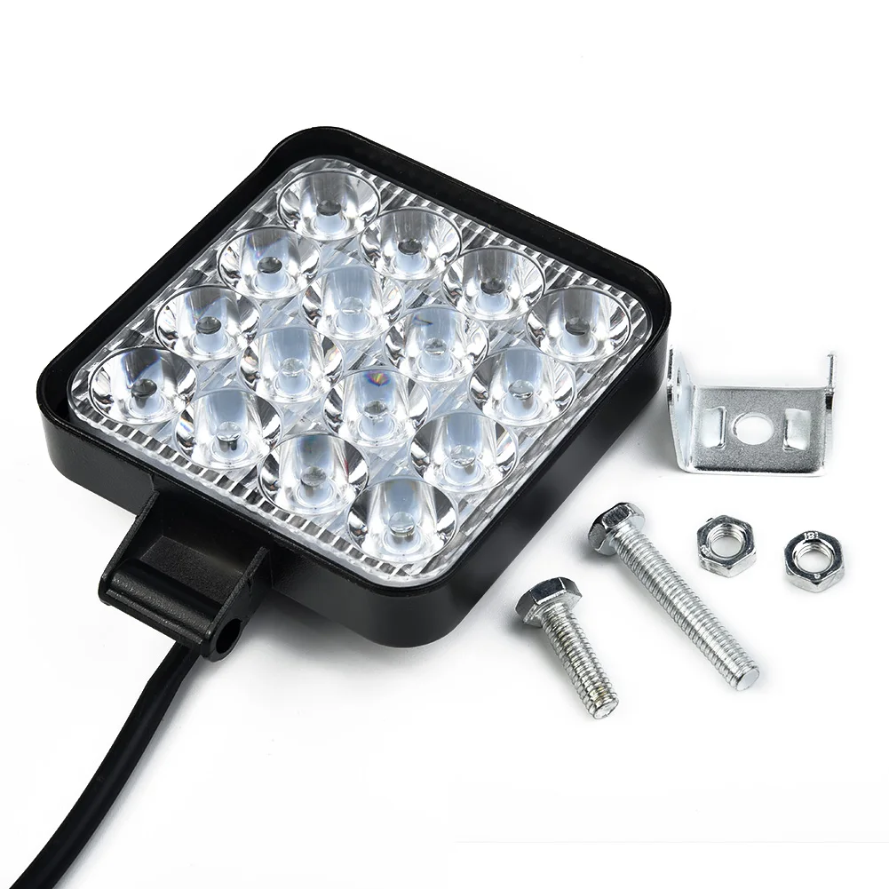 

48W 16-LED Work Light Bar Floodlight Car ATV Off-Road Driving Fog Lamp 12V / 24V 3W 1000LM IP 67 6000K High Intensity LEDs