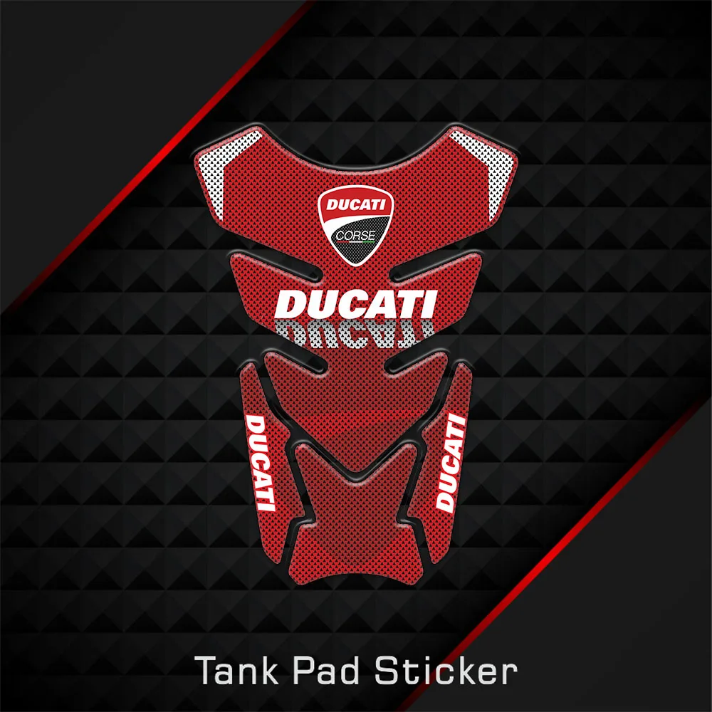 

3D Gas Fuel Filler Cap Tank Pad Stickers Protectors for DUCATI Monster 797 821 1200 EVO