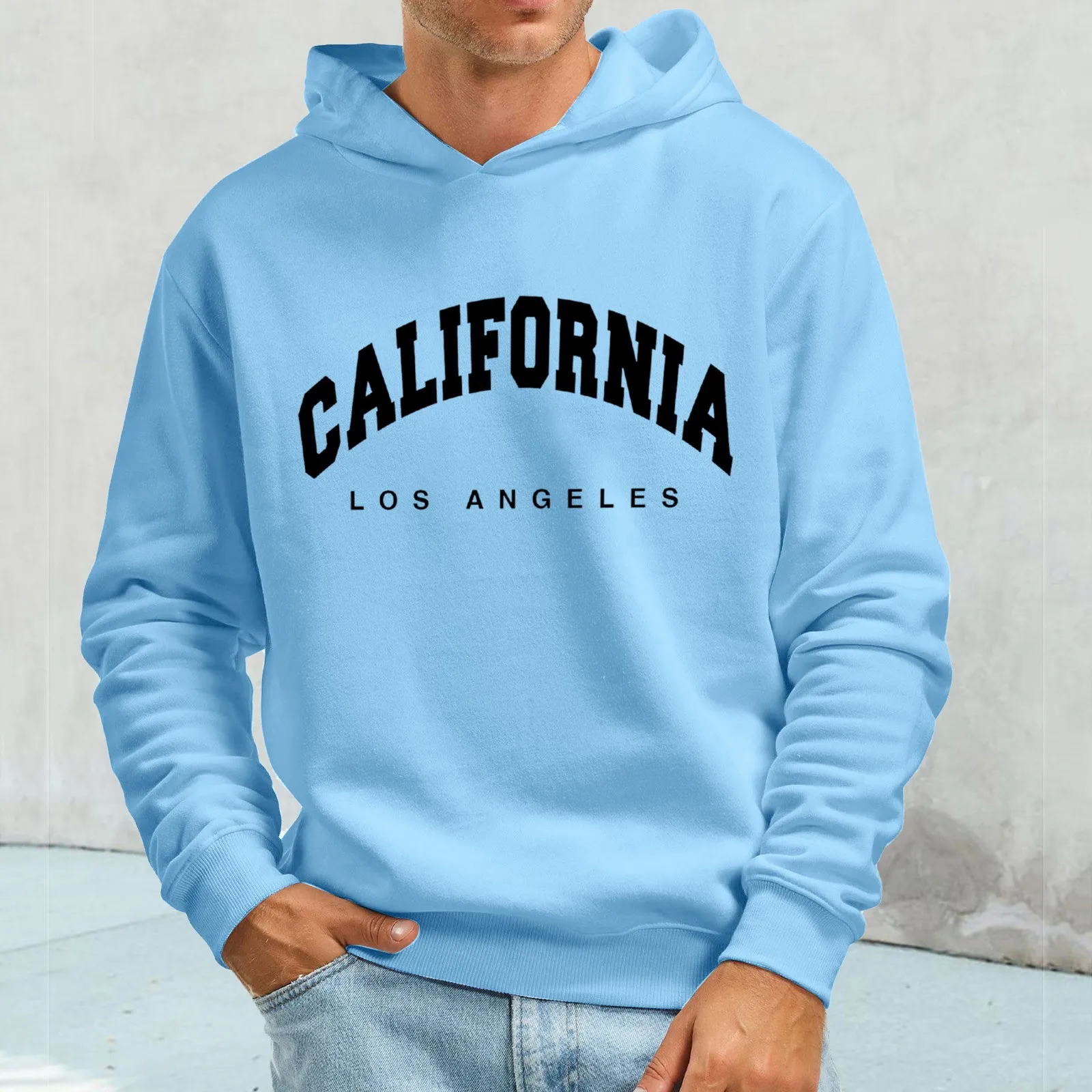 

Мужская Повседневная модная однотонная Беспроводная толстовка с бархатным карманом тонкая Толстовка