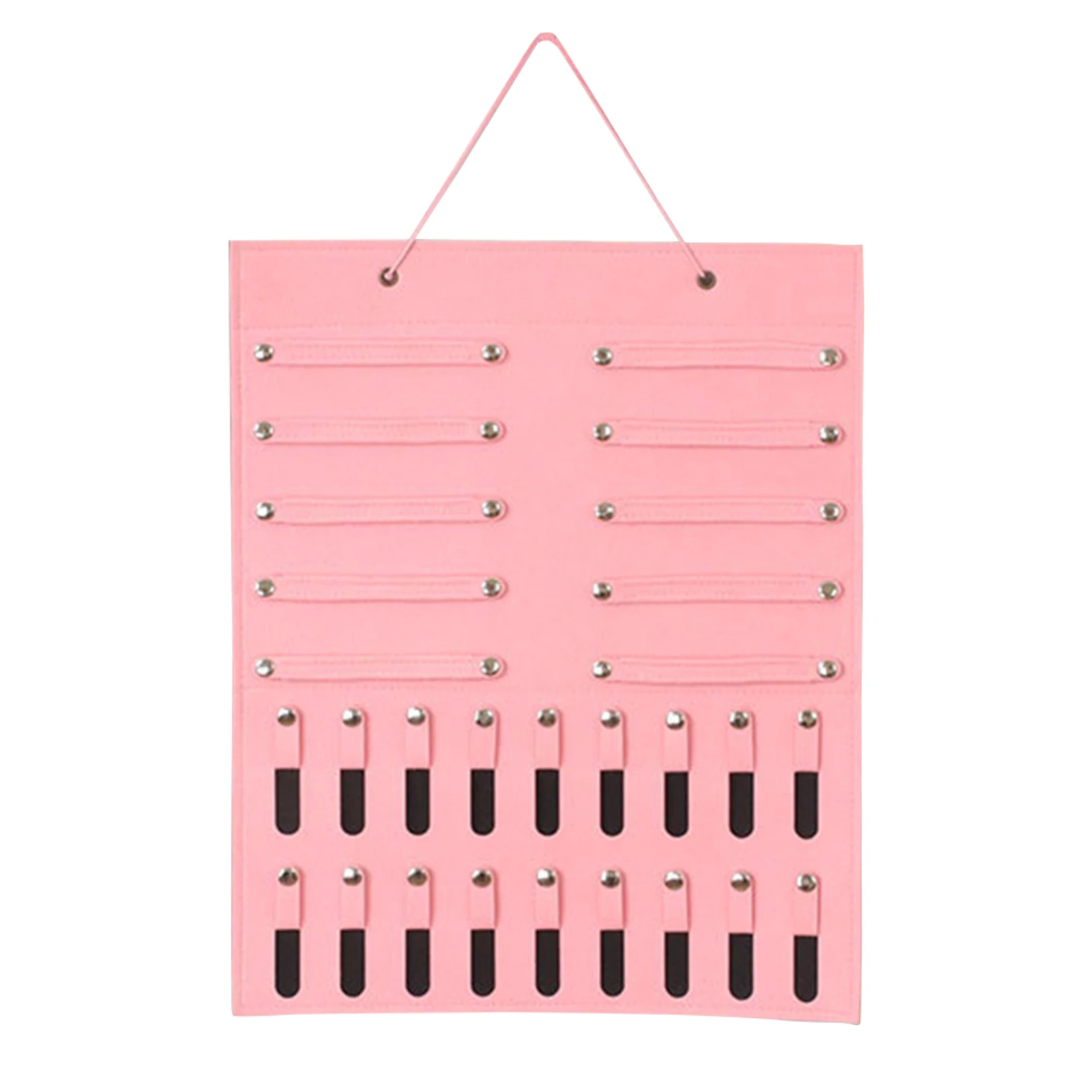 

Girl Hanging Organizer Solid Living Room Space Saving Home Decor Large Capacity Multi Slots Gift Felt Headbands Storage Holder