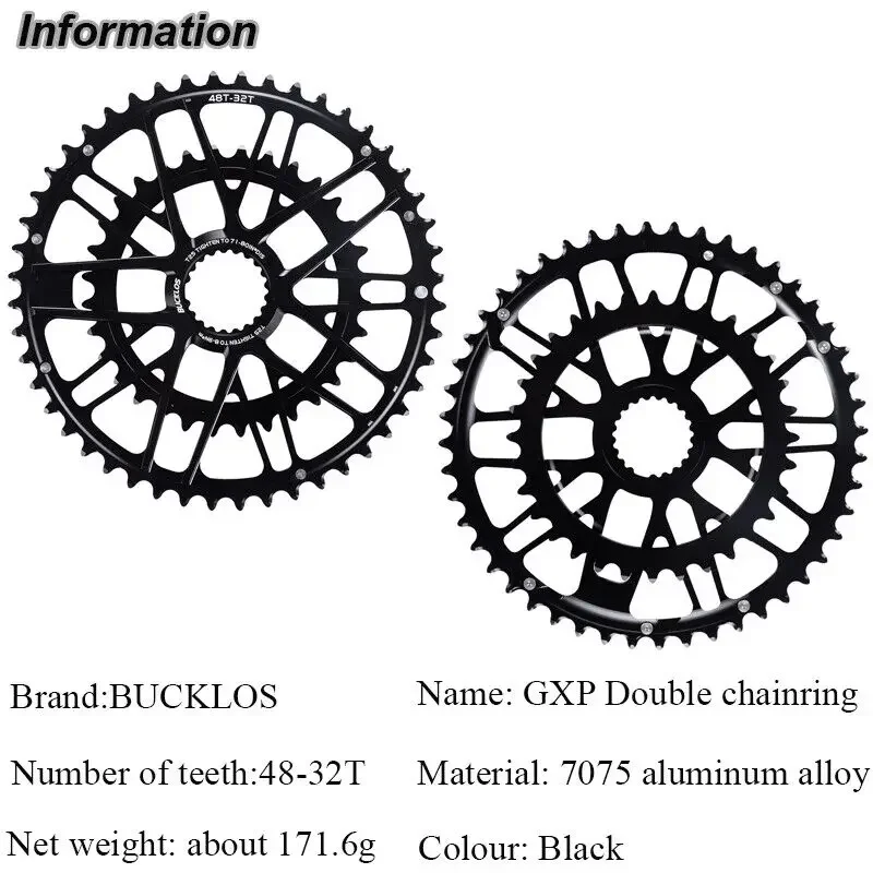 Шатуны BUCKLOS DM подходят для шоссейных гравийных велосипедных шатунов SHIMANO с ЧПУ 170