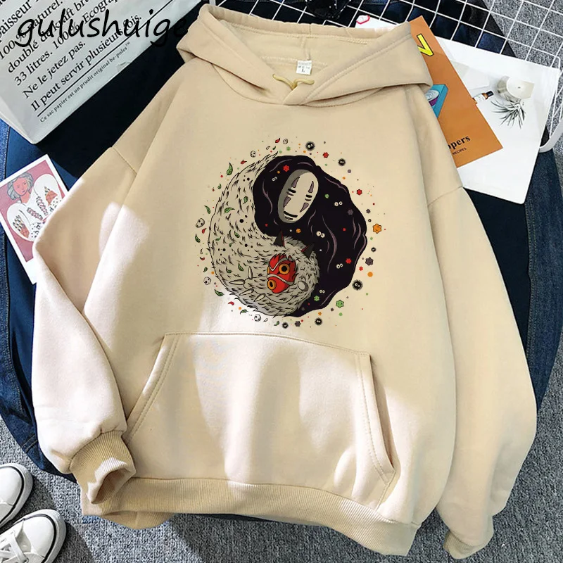 Толстовка Женская зимняя с капюшоном в стиле аниме | Толстовки и свитшоты