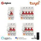 Выключатель Tuya Zigbee ZJSB9 1P-4P, умный голосовой выключатель с таймером, дистанционное управление через Tuya Alexa Google Home, 3,0