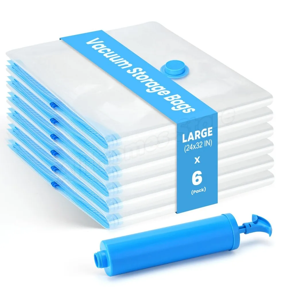 

6 шт. многоразовые вакуумные пакеты для хранения PDQ