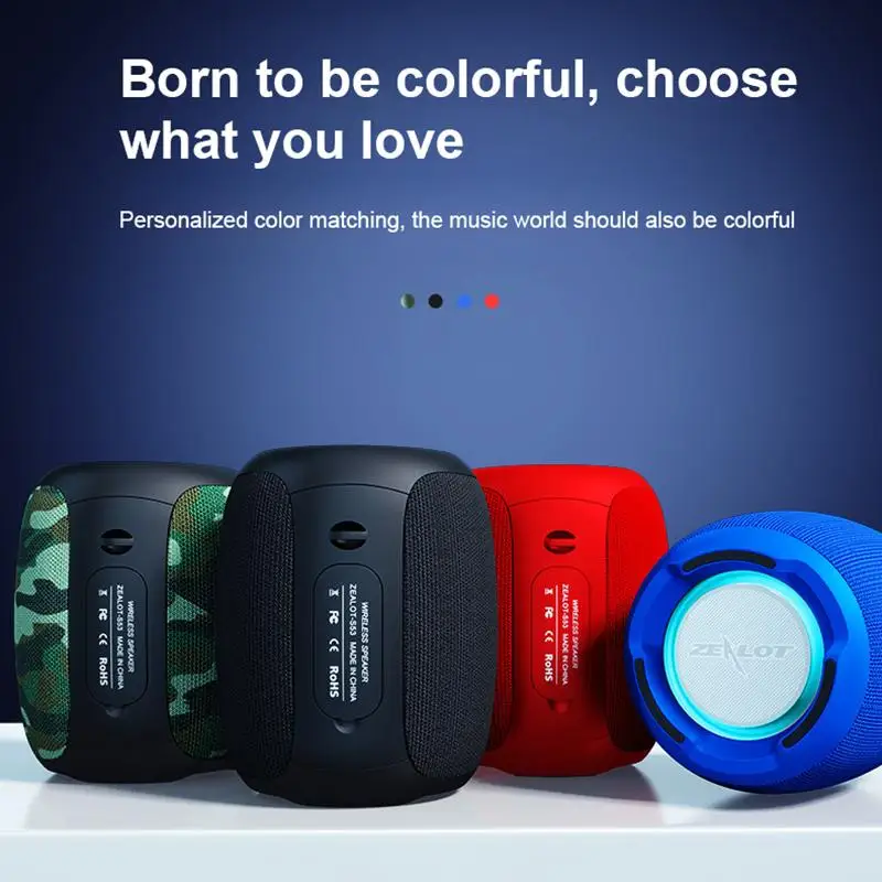 

Беспроводной Bluetooth-динамик S53, сабвуфер, водонепроницаемый, легкий, тканевый, портативный, подарок, маленький динамик