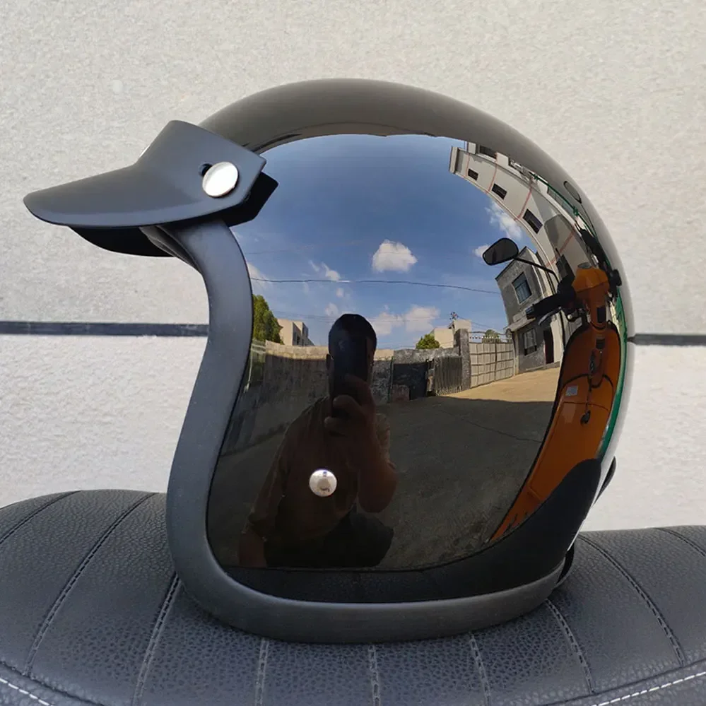 Шлем TT и COCASCOS с открытым лицом винтажный мотоциклетный шлем из полустекловолокна