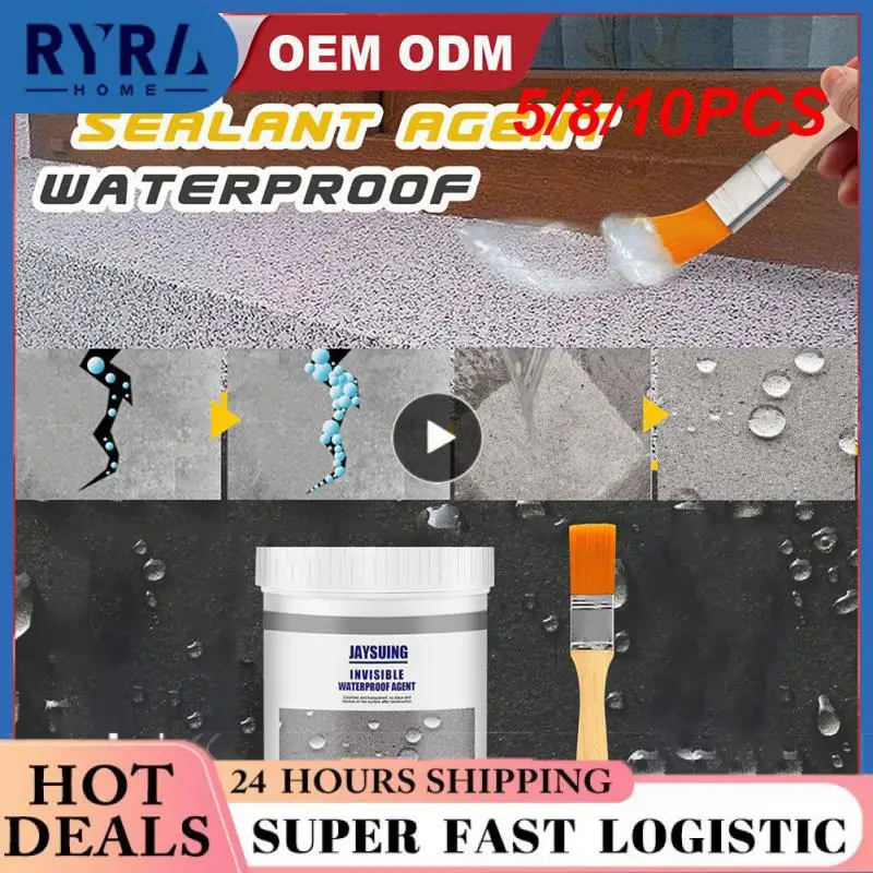 

10PCS 100ml Jaysuing Waterproof Sealant Roof Roof Leaking Agent Sealing Waterproofing Agent Paint Repair Walls Roofs Surfaces