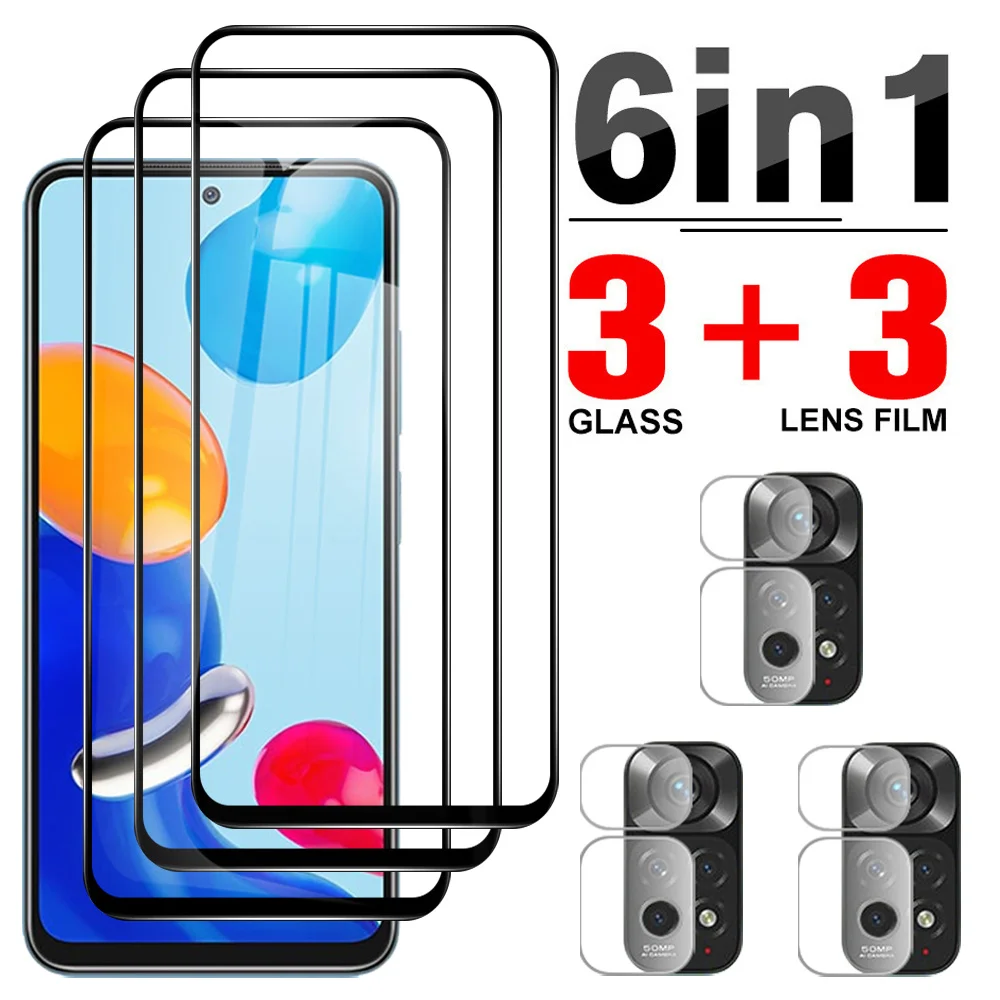 

Закаленное стекло 6 в 1 для Xiaomi Redmi Note 11 Pro 5G 11S 10 Pro Max 10S 10