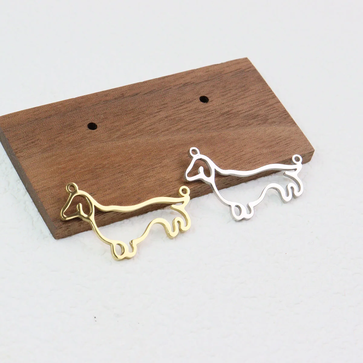 

10pcs Stainless Steel Mirro Shiny Fashion Jewelry Charms Pendant DIY Handcraft Vacuum Plate Waterproof Antiallergic