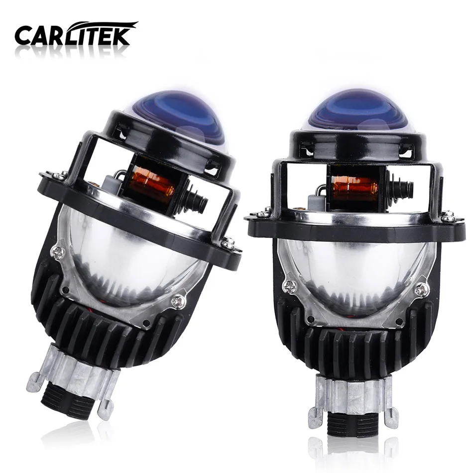 

Carlitek Bi-LED Lenses H4 H7 Headlight Projector 9005 9006 HB3 HB4 Car Motorcycle Retrofit Mini Small Size 1.8 inch
