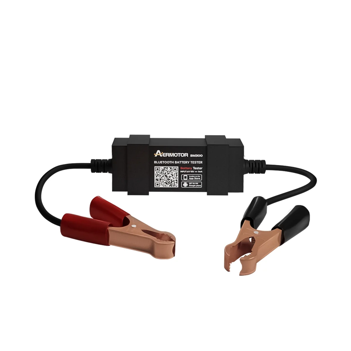 Тестер аккумулятора AERMOTOR BM300 беспроводной вольтметр с Bluetooth 12 В для детекторов