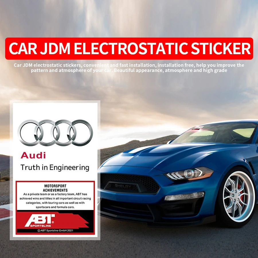 Креативная стильная наклейка JDM для автомобиля логотип электростатические