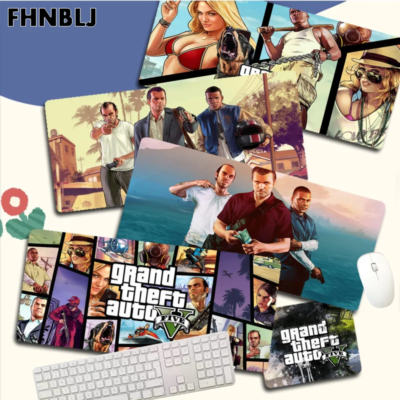 

Grand Theft Auto GTA коврик для мыши Новые поступления Большой игровой коврик для мыши L XL XXL геймерский размер клавиатуры коврик для мыши для подарка парню