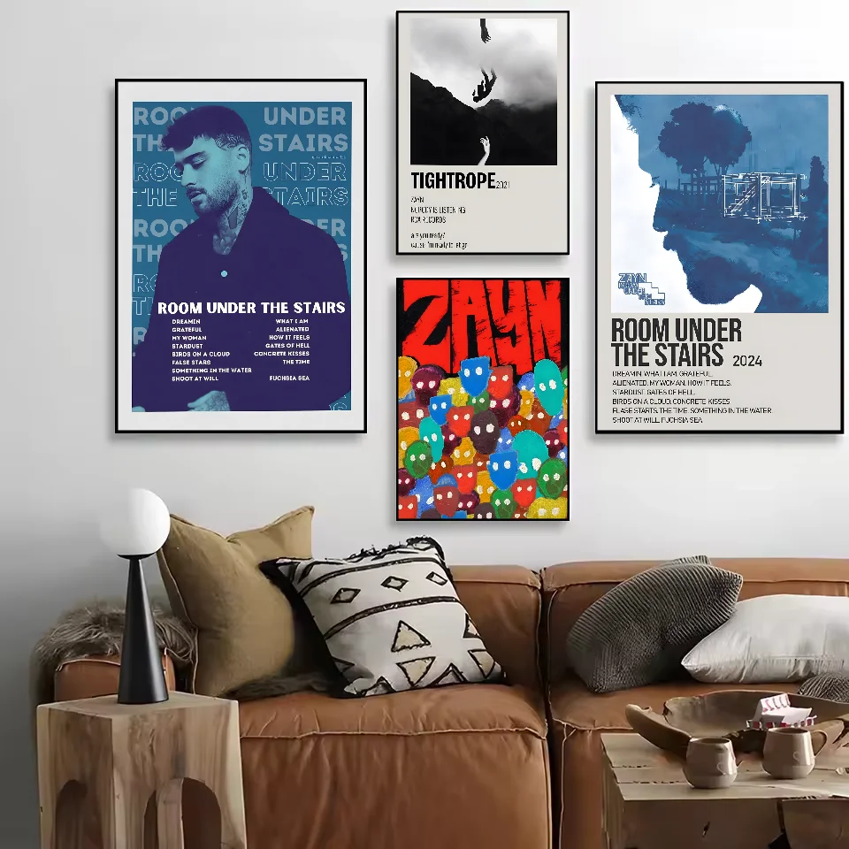 Фото Z-Zayn Malik Nobody ls прослушивающий постер HD искусство липкая стена водонепроницаемый дом гостиная спальня бар эстетическое украшение №2