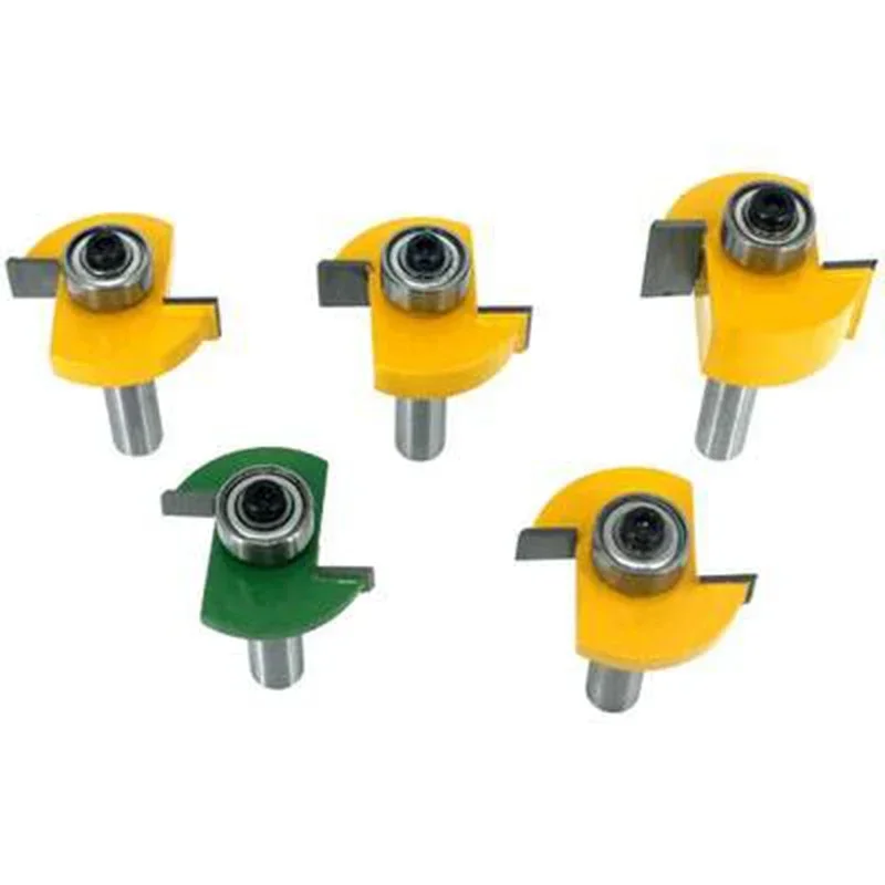 1 шт. 8 мм хвостовик Т-образная фреза с подшипником для деревянных пазов