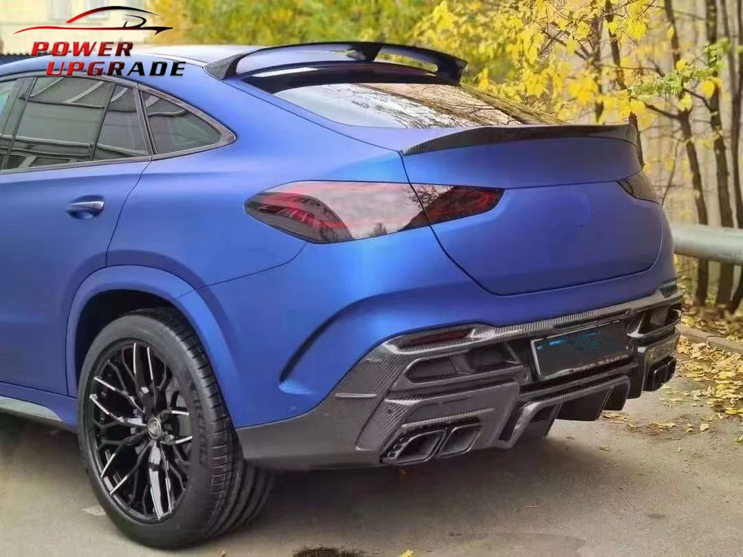 Комплект для кузова из углеродного волокна задний бампер диффузор задние трубы