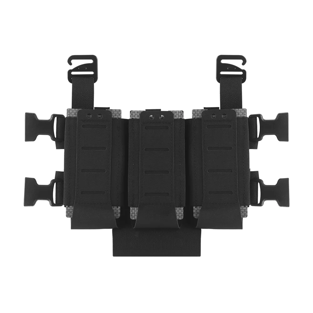 Фото OPHIDIAN WG DIY Многофункциональный подсумок для ружья, пистолета, пистолета-пулемета с тройным отделением для магазинов, креплением на липучке и держателем для инструментов. №1