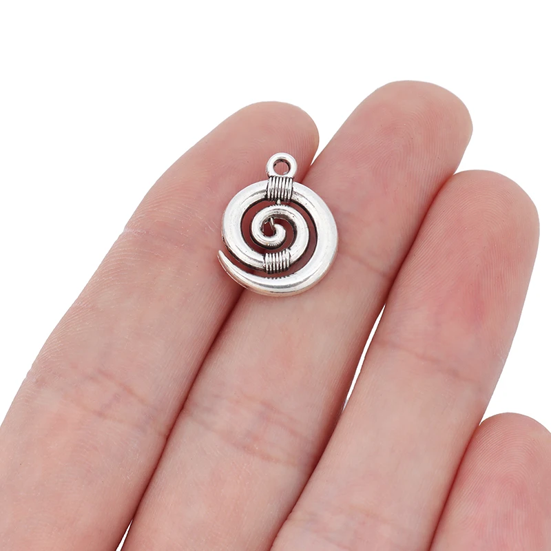 50 Шт. Серебряные Маленькие Бусины Для Джакузи Спиральные Подвески Аксессуары