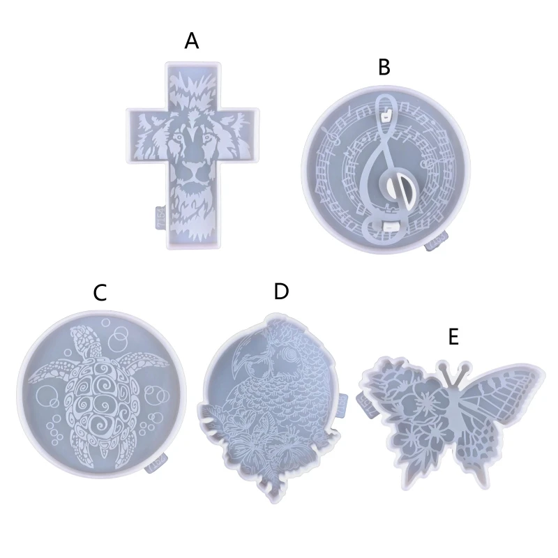 

Silicone Moulds Musical Note Coaster Resin Molds Animal Epoxy Casting Silicone Mold for DIY Making Coaster Home Decor