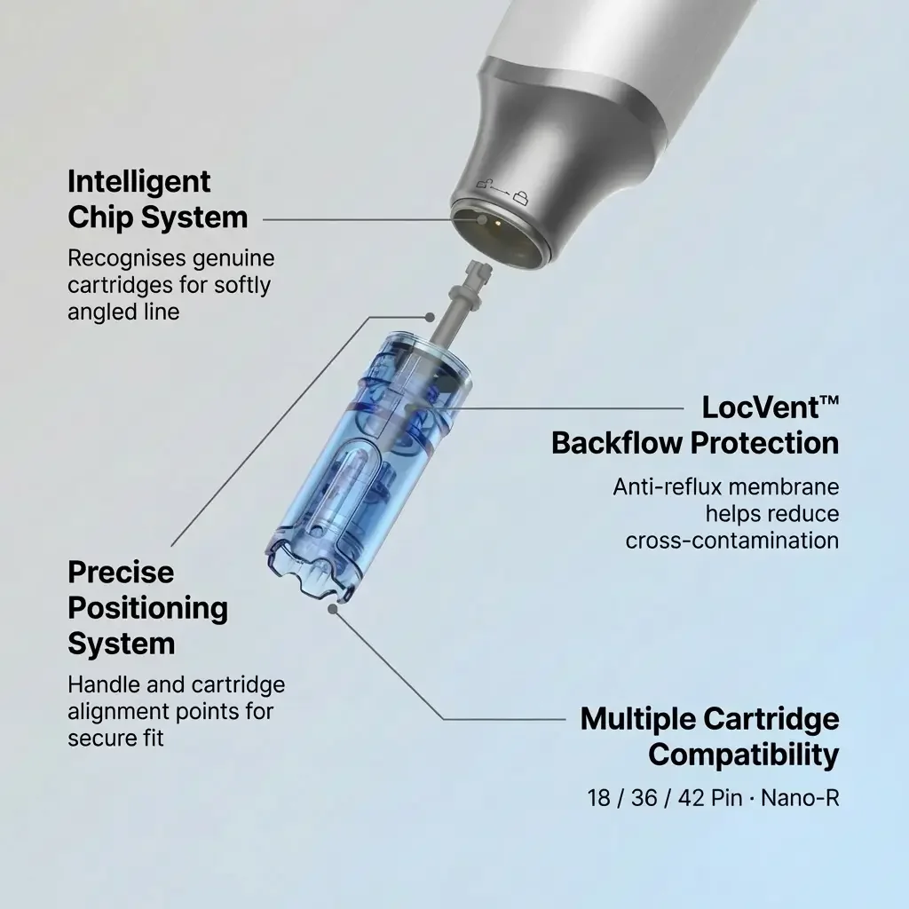 Фото Картриджи DrPen M9 Professional с 18, 36 и 42 нано-иглами, интеллектуальное распознавание картриджей, совместимые расходные материалы №3
