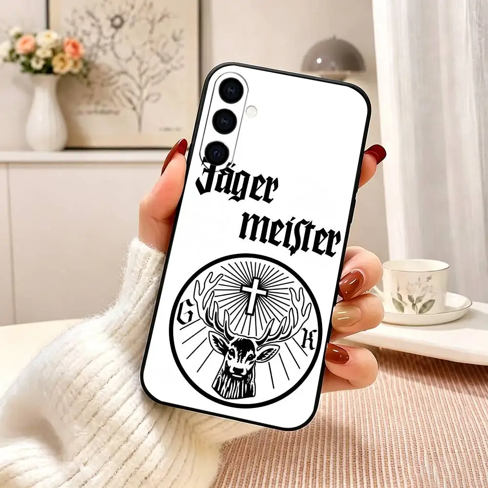 Модный подарочный чехол для телефона Jagermeister, черный силиконовый мягкий чехол для Samsung Galaxy A73, A72, A71, A70, A53, A52, A51 (art.: 3920db3bfde29) - 3920db3bfde29